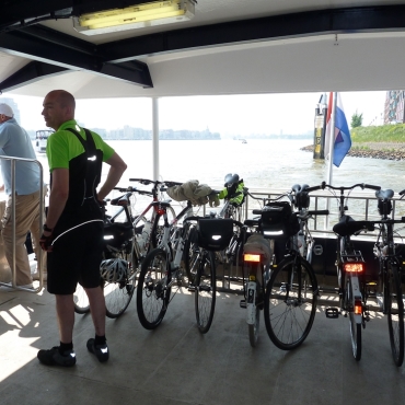 Ferries all set up for bikes